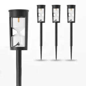 Lampara solar reloj de arena
