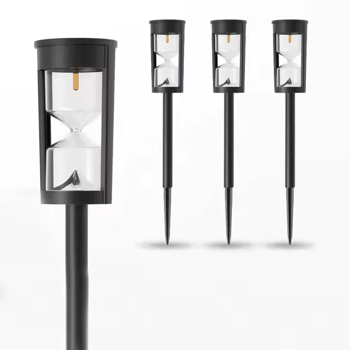 Lampara solar reloj de arena