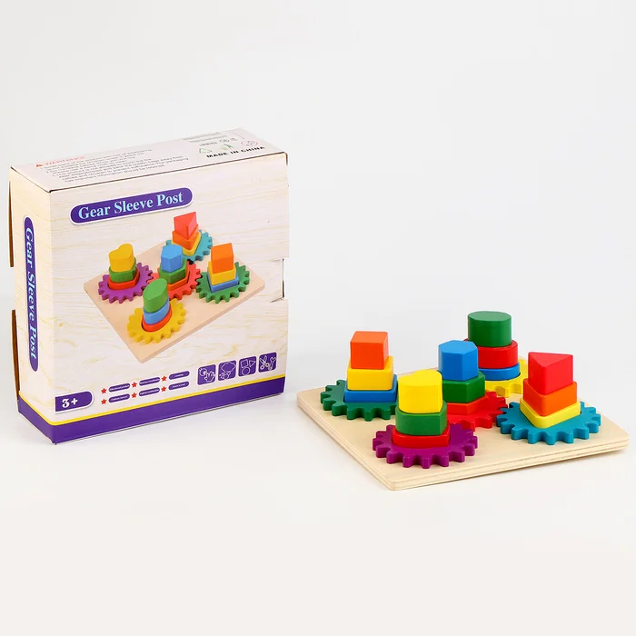 Juego de Engranajes Didáctico de Madera - Imagen 2