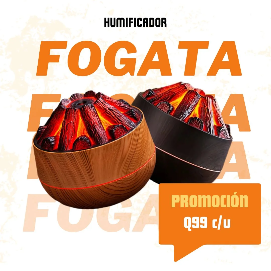 Humidificador fogata de carbon