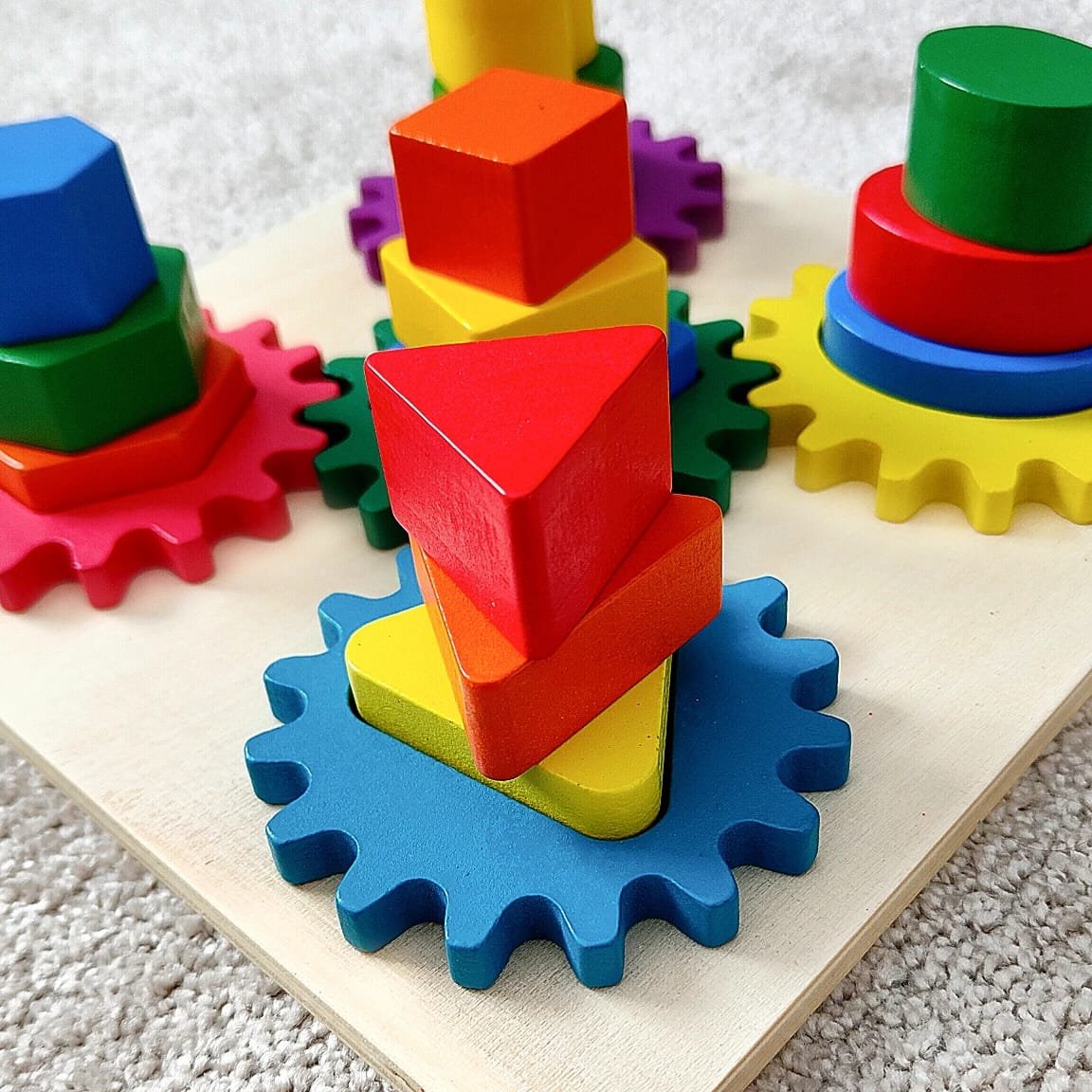Juego de Engranajes Didáctico de Madera - Imagen 4