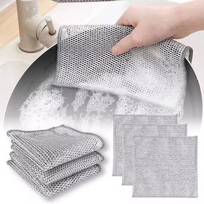 Paquete de 28 Paños Metálicos de Limpieza