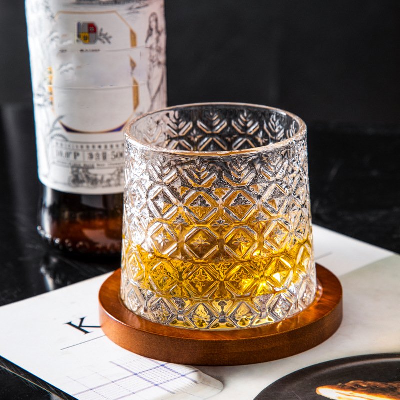 Vasos giratorios con Base de Vidrio y Madera - Imagen 4