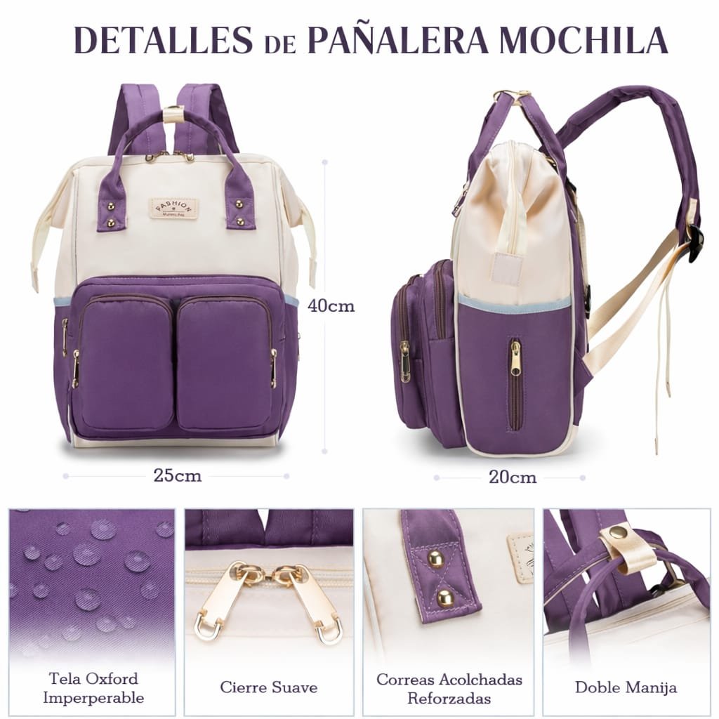 Pañalera Multifuncional Impermeable