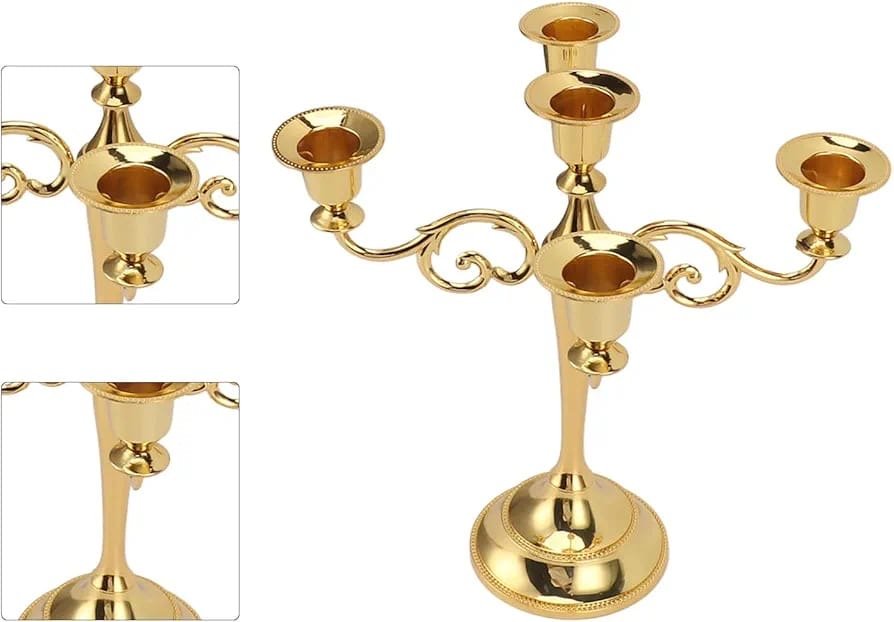 Candelabro Elegante de 5 Brazos - Imagen 2