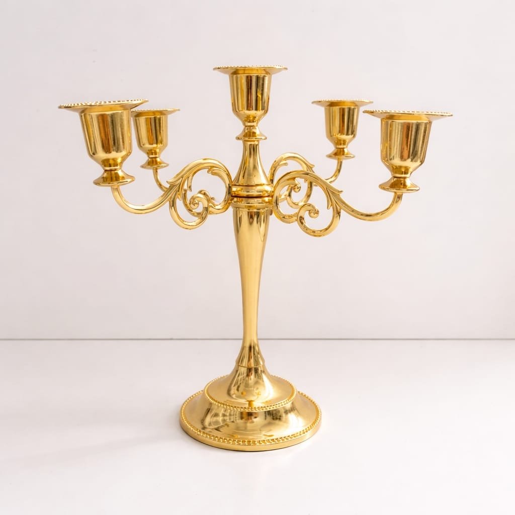 Candelabro Elegante de 5 Brazos